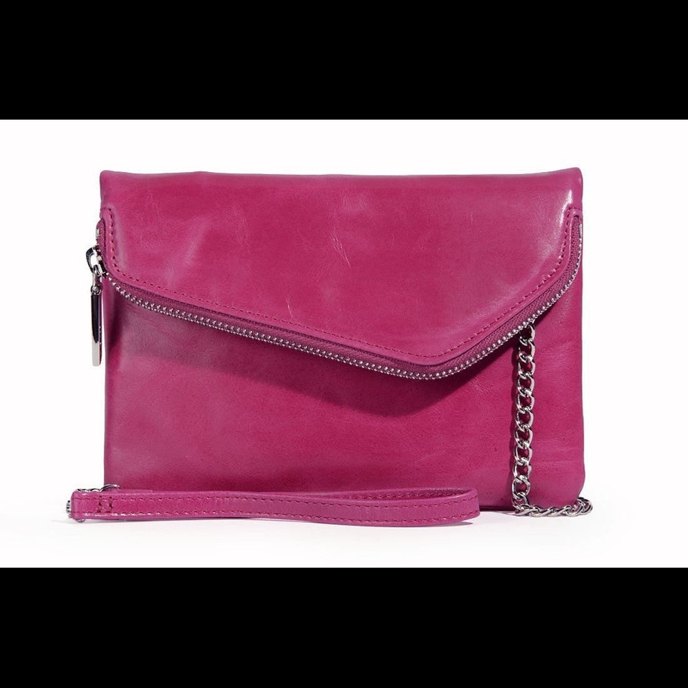 Hobo Daria Magenta Convertible Crossbody Clutch
